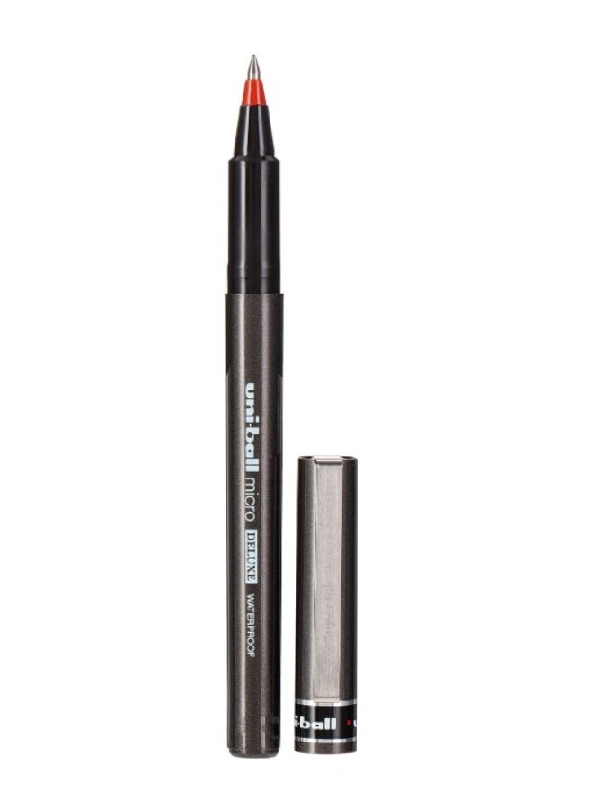 يوني بول Mitsubishi Micro Delux Roller Pen - Red - Image 1