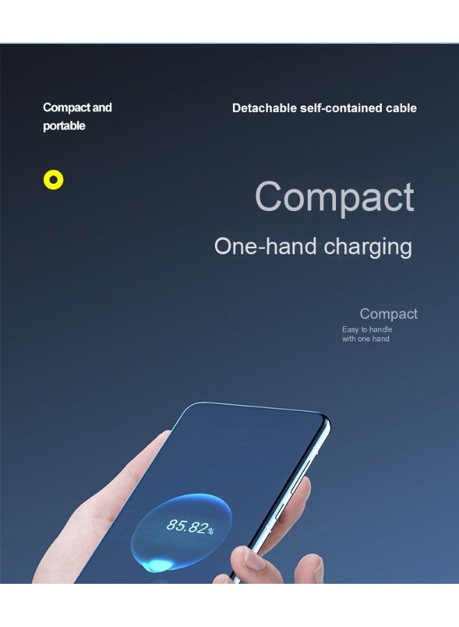 Mini Portable Power Bank with Built-in Cable, 10000mAh High-Capacity Fast Charging, LED Display - Image 4