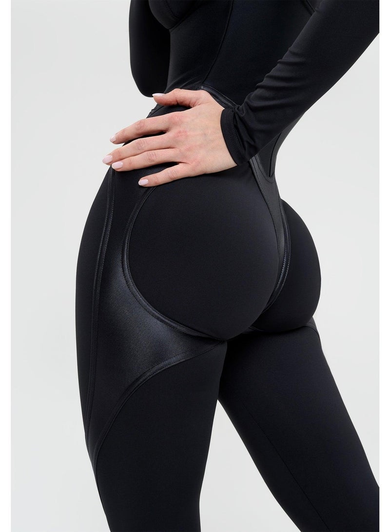 Bona Fide Ideal Suit Jumpsuit – Black - Image 2