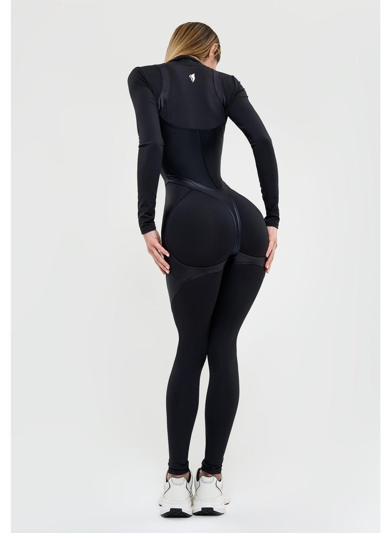 Bona Fide Ideal Suit Jumpsuit – Black - Image 4