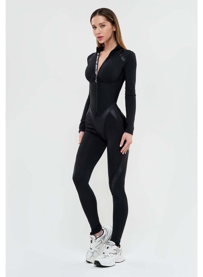 Bona Fide Ideal Suit Jumpsuit – Black - Image 3