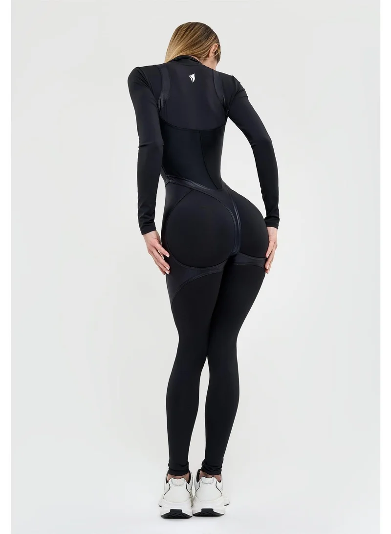 Bona Fide Ideal Suit Black Ideal Suit Gym Jumpsuit for Women for Women | Best Price UAE