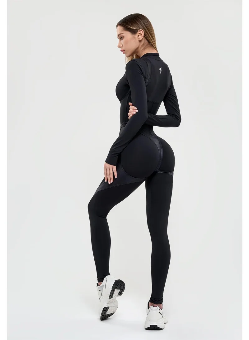 Bona Fide Ideal Suit Black Ideal Suit Gym Jumpsuit for Women for Women | Best Price UAE