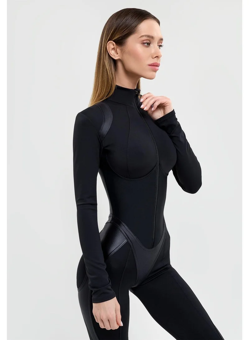 Bona Fide Ideal Suit Black Ideal Suit Gym Jumpsuit for Women for Women | Best Price UAE