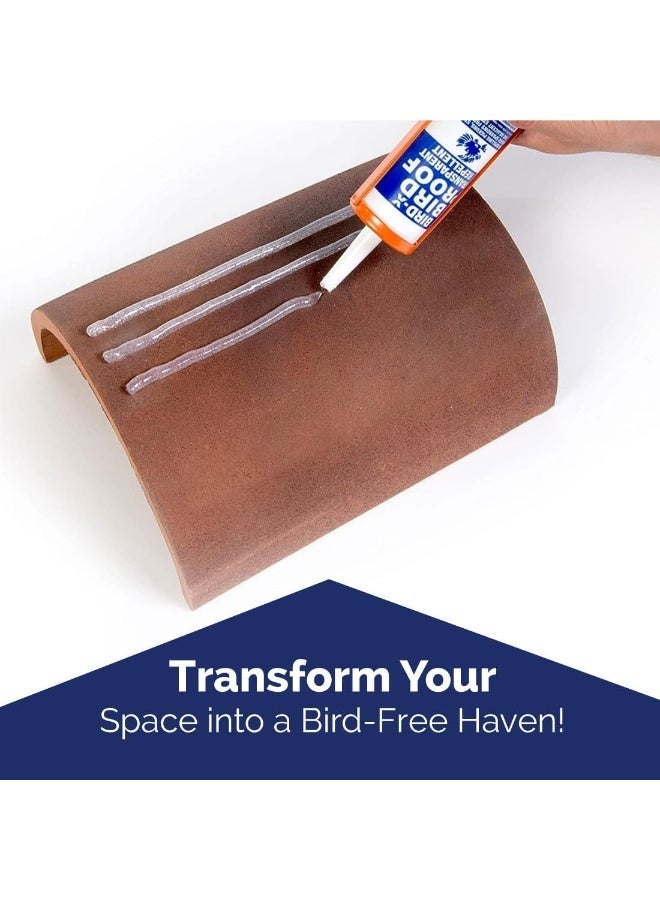 Bird-X Bird Proof Transparent and Repellent Gel 10oz -1 Tube - Image 4