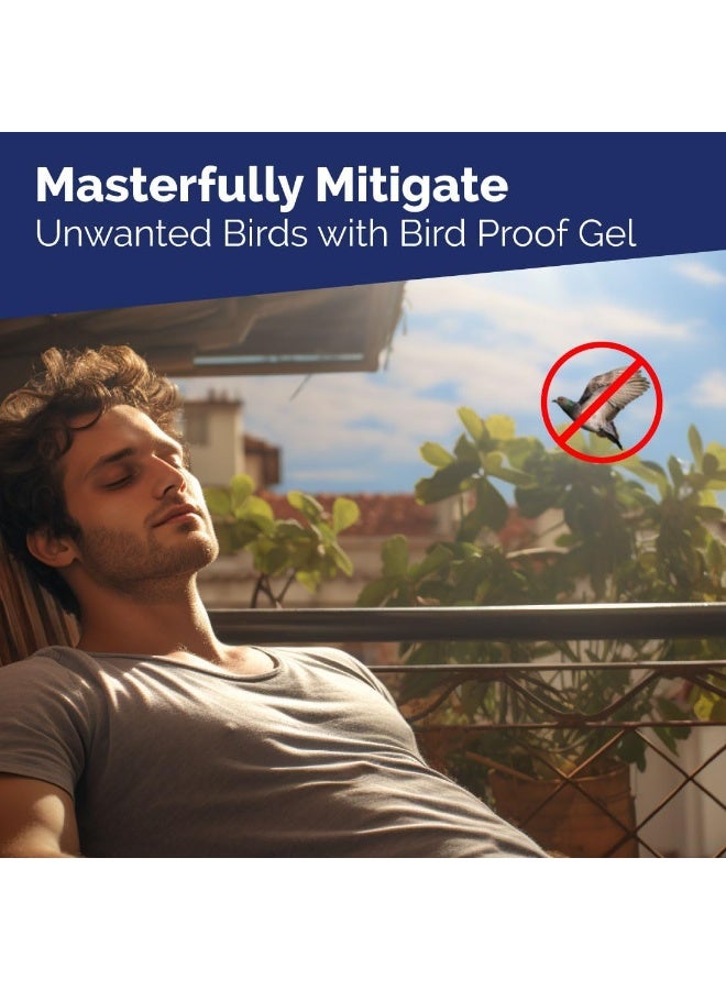 Bird-X Bird Proof Transparent and Repellent Gel 10oz -1 Tube - Image 3