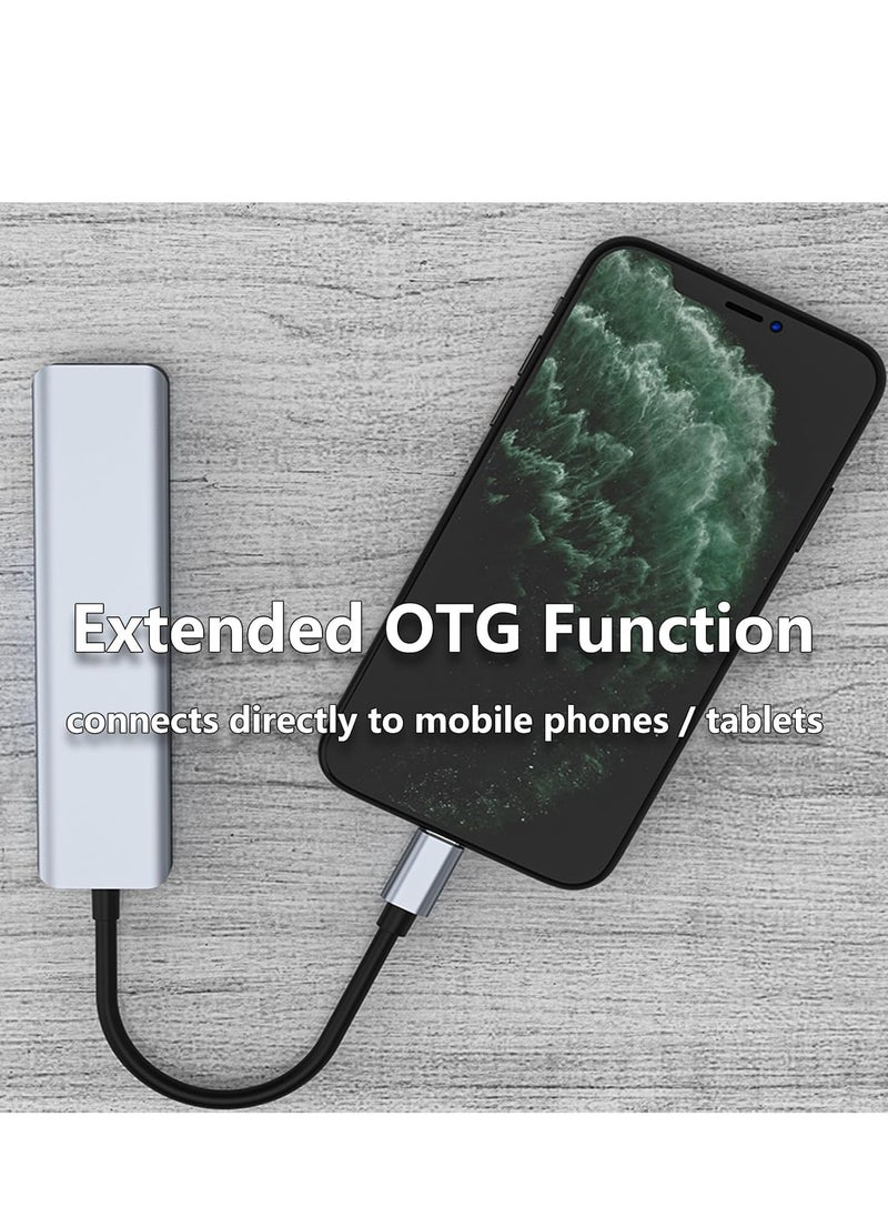 JAJEEK - 7-in-1 USB C Hub with 4K HDMI, 2 USB 3.0 Ports, USB 2.0, USB C, SD/TF Card Reader & 100W PD – Multi-Port Adapter for Mac, Dell, HP Laptops & Peripherals – Seamless Connectivity & Power Delivery - Image 1