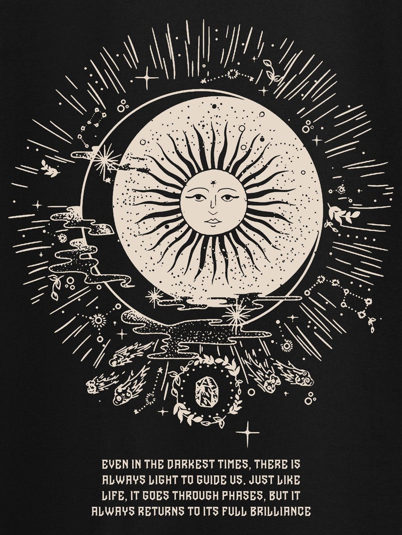 بيونغ تيشيرت مطبوع بشعار الشمس - Image 5