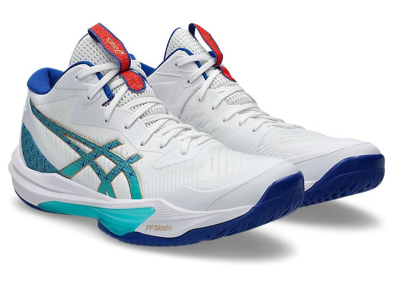 ASICS Mens Sky Elite FF MT 3 White/Asics Blue Indoor Court Shoes - 8 UK (1051A094.960) - Image 4