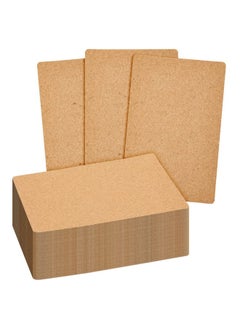 Juvale Blank 3X5 Kraft Paper Index Cards Note Cards For Home Office Recipes School Learning Studying Crafts Diy Standard Size Heavy Weighted Card Stock (100 Pack) Brown  - Image 1