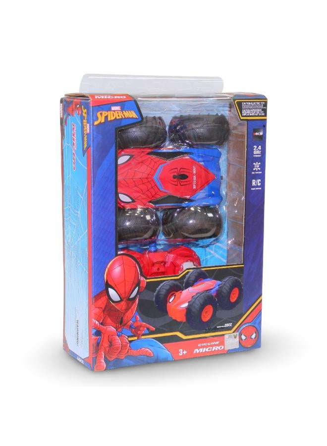 R/C Spider-Man Cyclone Micro Stunt Car - Image 1