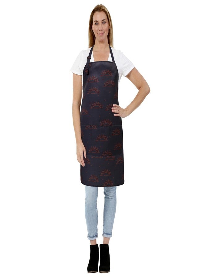 Plum Hill BoHo Cosmetology Apron for Hair Stylist, Nail Tech, Esthetician, Water Resistant Bleach Proof - Hairdresser Apron with Pockets - Image 4