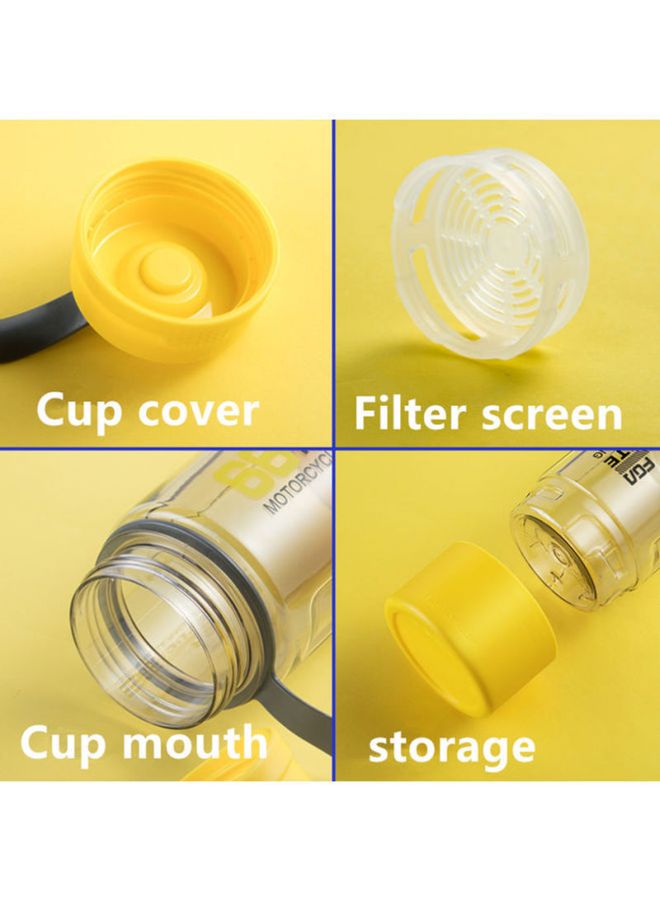 NIBEMINENT Space Large Capacity Water Cup Clear/Yellow/Grey - Image 3