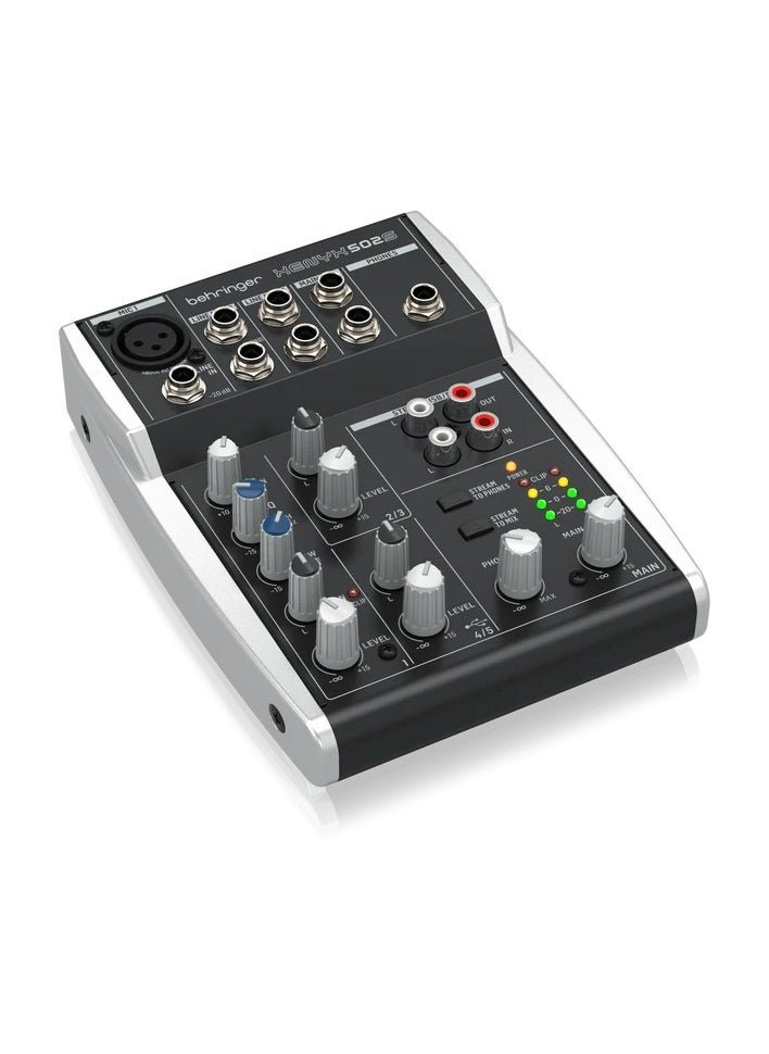 behringer Behringer 502S Mixer Audio 5 CH (1Mono & 2 Stereo) with USB Streaming Interface  - Image 3