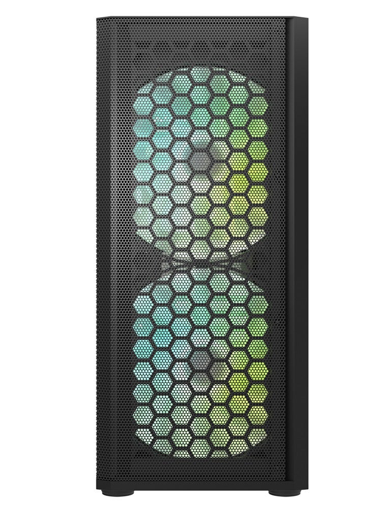 Darkflash DK360 ATX M-ATX ITX Gaming PC Case With Mesh Front Panel, Pre-Installed 2 * 200mm u0026 1 * 120mm ARGB Fans, Tempered Glass Side Panel, Up To 360MM Radiator, USB 3.0- Computer Case - Image 3