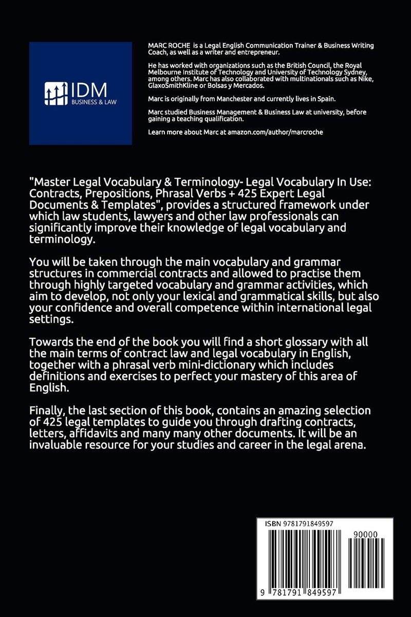 Master Legal Vocabulary & Terminology- In Use: Contracts, Prepositions, Phrasal Verbs + 425 Expert Documents Templates English! - Image 2