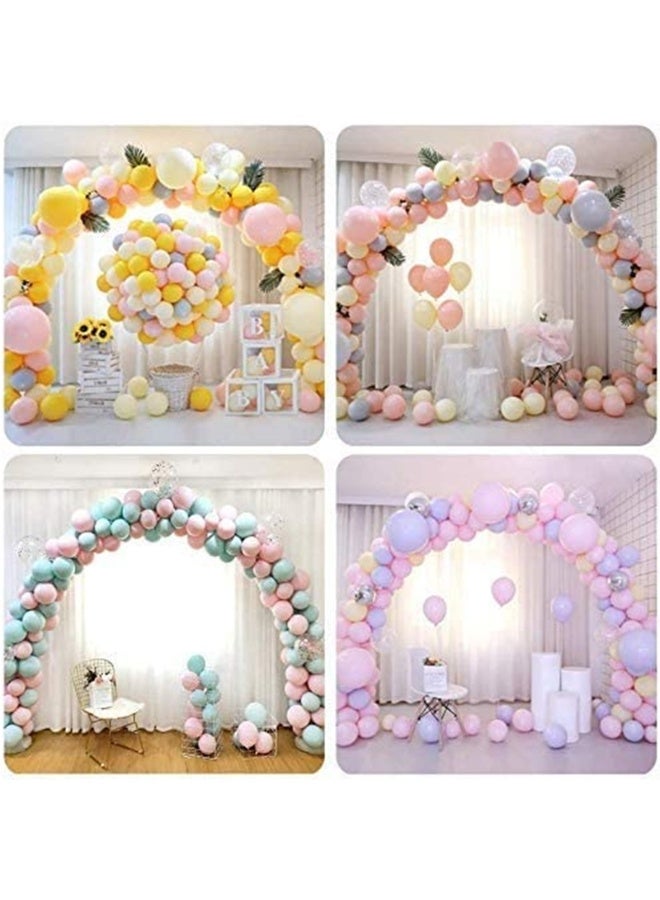 JAYATO طقم قوس البالون حامل قوس بالون قابل للتعديل مع قواعد قابلة لملء الماء طقم حامل قوس البالون لتزيين حفلات الزفاف وأعياد الميلاد - Image 2