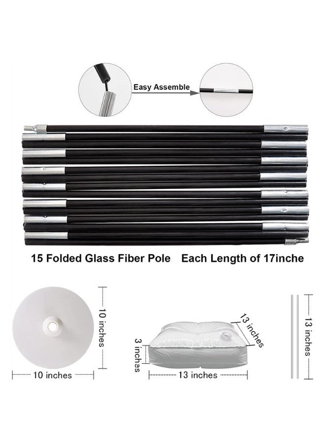 JAYATO طقم قوس البالون حامل قوس بالون قابل للتعديل مع قواعد قابلة لملء الماء طقم حامل قوس البالون لتزيين حفلات الزفاف وأعياد الميلاد - Image 4