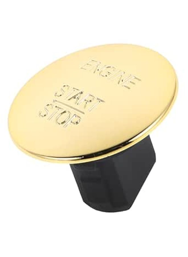 Gold Finish Push Start Engine Ignition Button Keyless Start Stop Car Replacement - Image 1
