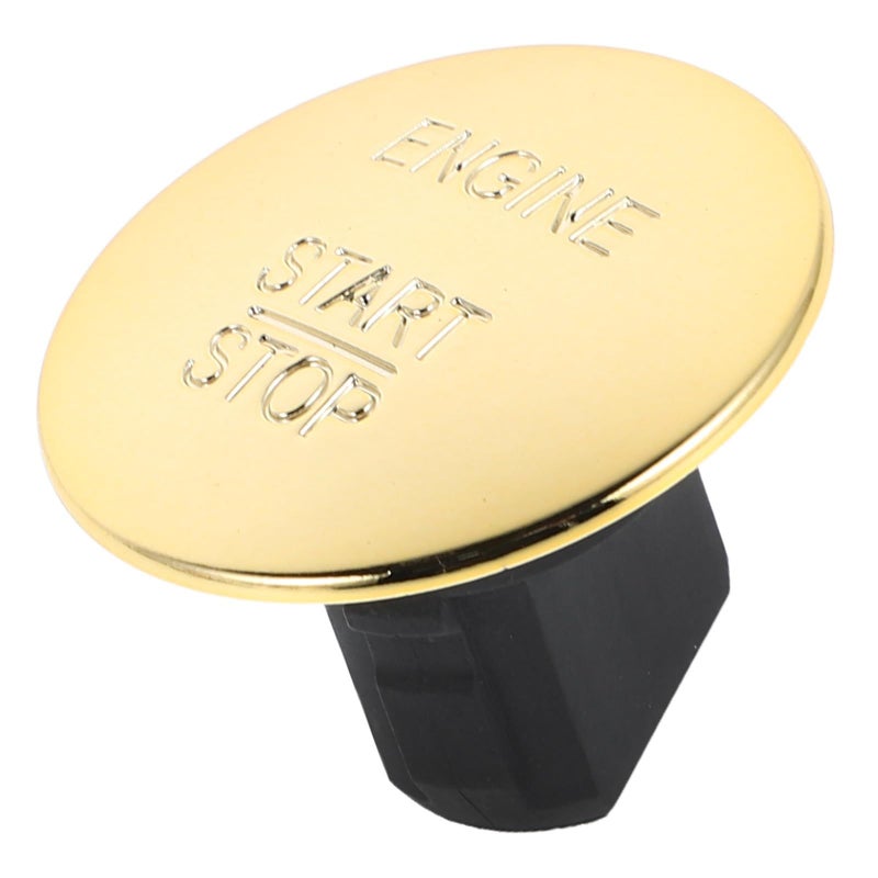 Gold Finish Push Start Engine Ignition Button Keyless Start Stop Car Replacement - Image 2