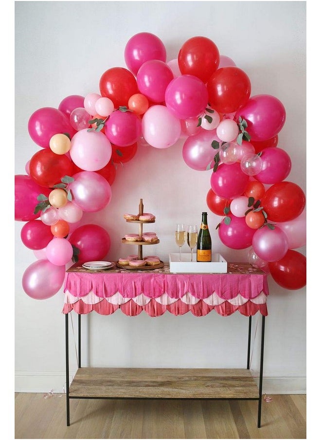 Balloonistics Balloonistics Metallic HD Shiny Toy Balloons - Red and Pink for Decoration and Party (Pack of 50)  - Image 3