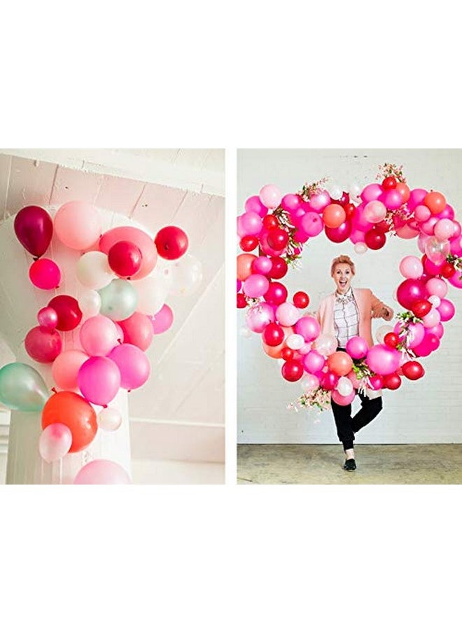 Balloonistics Balloonistics Metallic HD Shiny Toy Balloons - Red and Pink for Decoration and Party (Pack of 50)  - Image 2