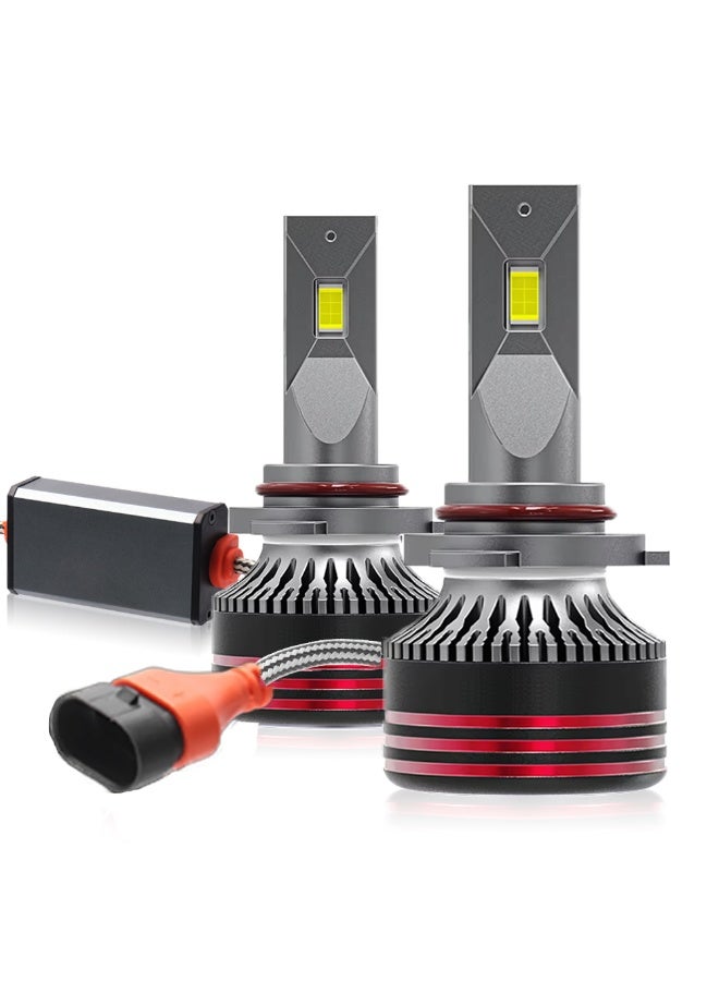 LEFAFA 9005/HB3 LED Headlight Bulb, 3000LM Super Brighter 6000K Cool White, 9005 HB3 Fog Light Bulbs Combo, Drivng Light Bulbs, Plug and Play, IP68 Waterproof, Pack of 2 - Image 1