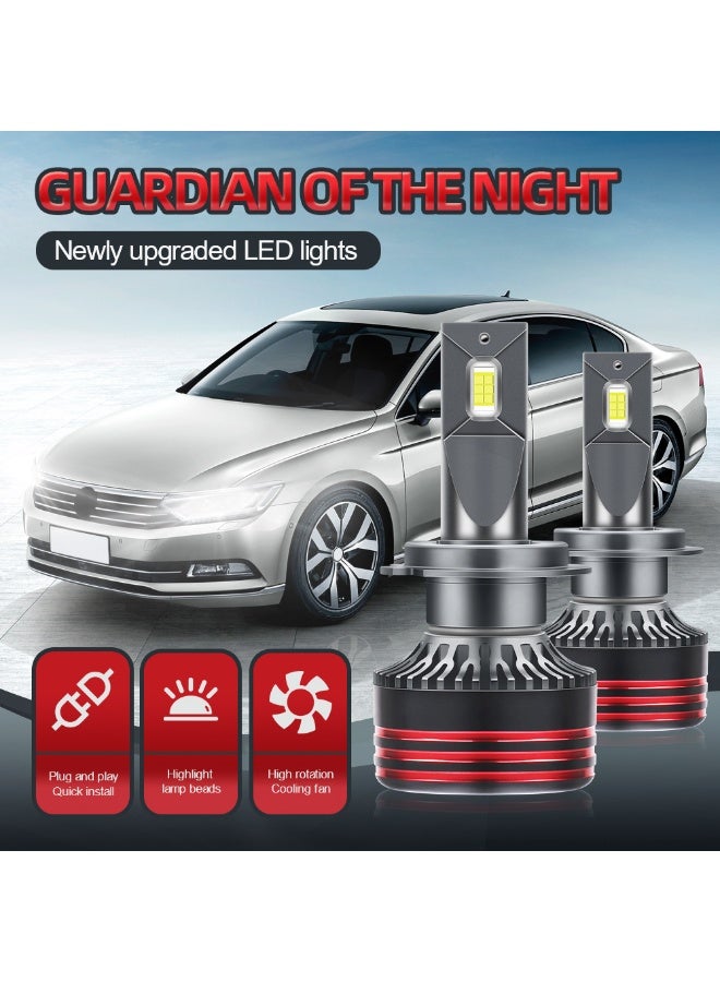 LEFAFA 9005/HB3 LED Headlight Bulb, 3000LM Super Brighter 6000K Cool White, 9005 HB3 Fog Light Bulbs Combo, Drivng Light Bulbs, Plug and Play, IP68 Waterproof, Pack of 2 - Image 2