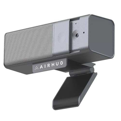 AIRHUG 3 in 1 1080P Webcam with Microphone & Speaker, USB Camera for Video Conferencing/Online Class/Gaming Live, Built-in Privacy Cover - Image 1
