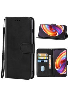 HuHa Case Cover For Realme X7 / Realme Q2 Pro Leather Phone Case Black 
