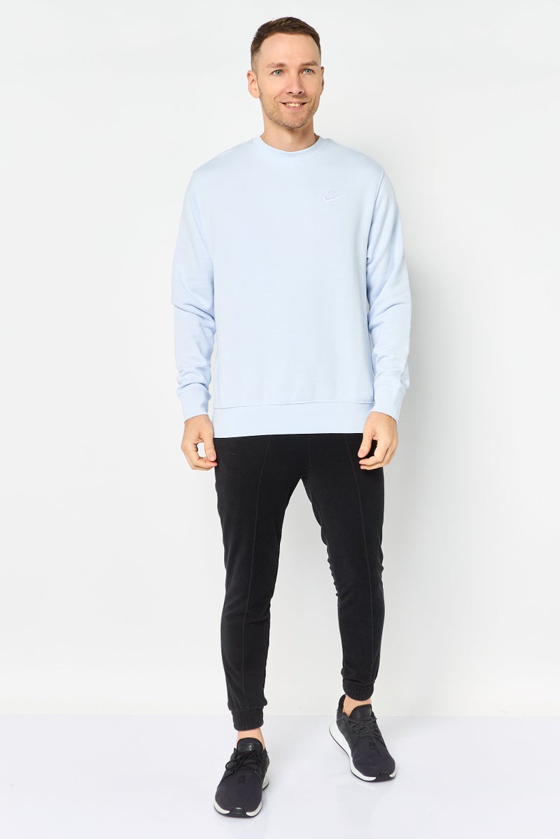 Nike Men Sportswear Fit Long Sleeve Outdoor Sweatshirt, Light Blue - Image 3