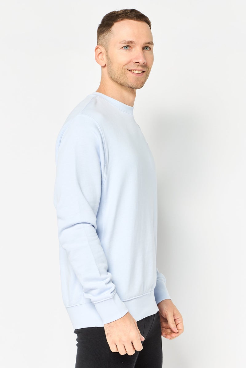 Nike Men Sportswear Fit Long Sleeve Outdoor Sweatshirt, Light Blue - Image 2
