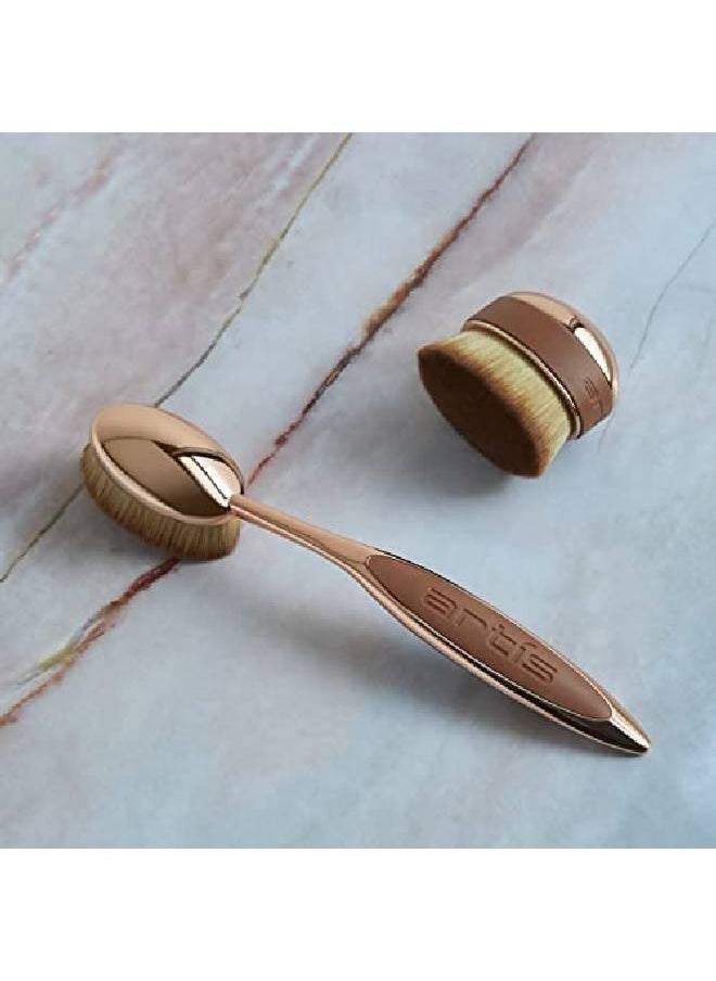 Artis - Elite Collection Rose Gold Finish Brush Palm Mini - Image 1