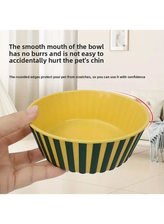 وعاء طعام وماء للكلاب والقطط بلاستيكي أزرق كبير جدًا مقاس 7.87 بوصة مقاوم للانزلاق - Image 5