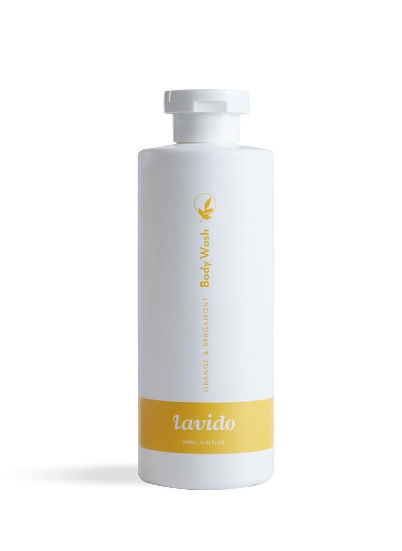 Lavido Lavido - Natural Orange and Bergamont Intoxicating Body Wash | Cleanse, Refresh + Hydrate Skin (13.5 fl oz | 400 ml) PACKAGING MAY VARY 