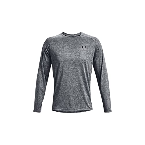 Under Armour Men's Tech 2.0 Long-Sleeve T-Shirt , Pitch Gray (012)/Black , Large - Image 3