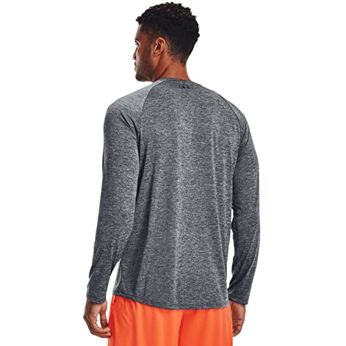 Under Armour Men's Tech 2.0 Long-Sleeve T-Shirt , Pitch Gray (012)/Black , Large - Image 2