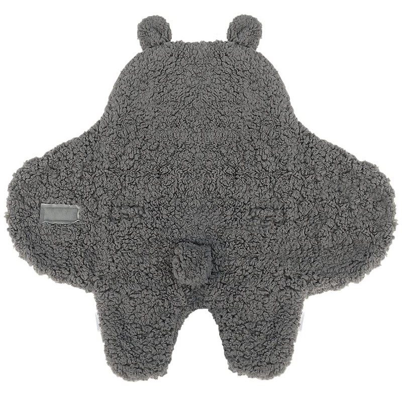 BlueSnail Newborn Receiving Blanket Baby Sleeping Wrap Swaddle 0-3 Months, 8-13 lbs (Gray) - Image 2