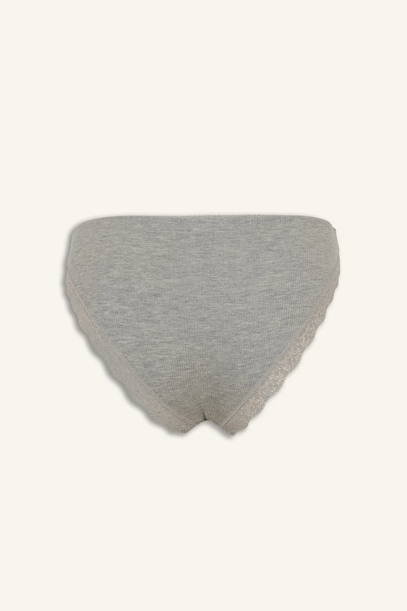 Defacto  Lace Detail Ribbed 2 Piece Slip Panties for Women | Best Price UAE