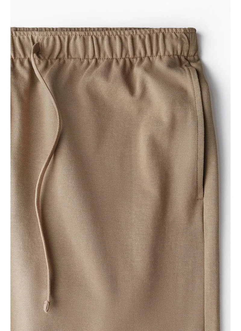 اتش اند ام Relaxed Fit Knee-length piqué shorts