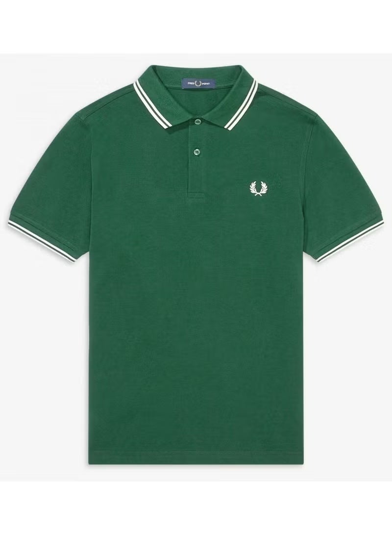 FRED PERRY Slim Fit Men's Polo Shirt - Business Casual Short Sleeve Collared Shirt - Image 1