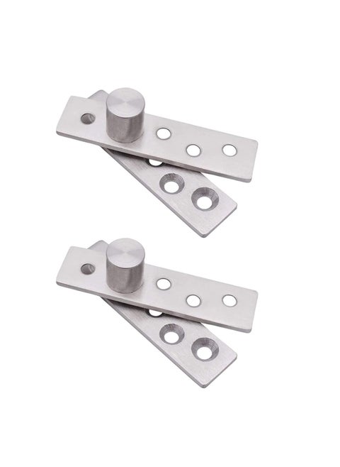 2PCS 180° Rotation Door Pivot Hinge, Concealed Door Hinge Hardware Hidden Bookshelf Hinges Rotation Concealing Hinges Swivel Door Pivot HardwareStainless Steel Rotation Secret Room Door Hinge, Small