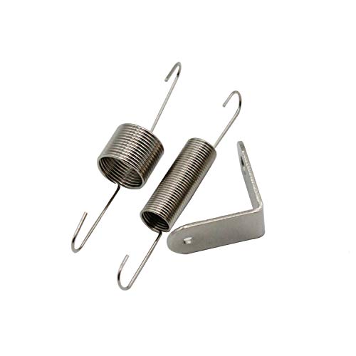 TAKPART Chrome Throttle Return Spring Bracket and Dual Springs Compatible for SBC BBC Chevy Ford 302 350 - Image 1