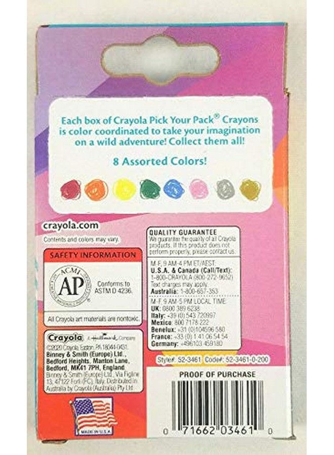 Crayola Unicrayons 8 Count Flip Top Box Unicorn Colors - Image 3
