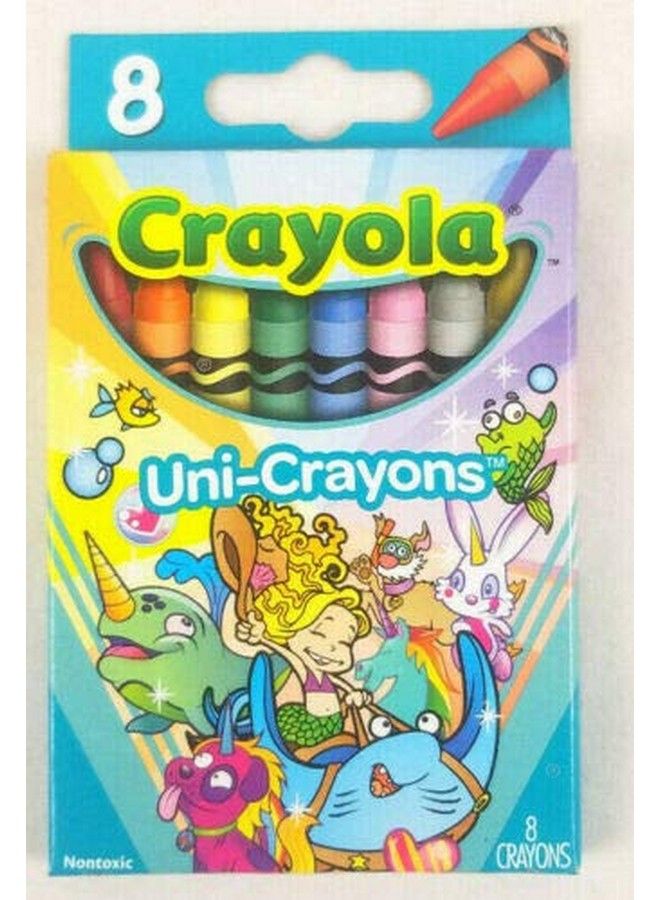 Crayola Unicrayons 8 Count Flip Top Box Unicorn Colors - Image 2