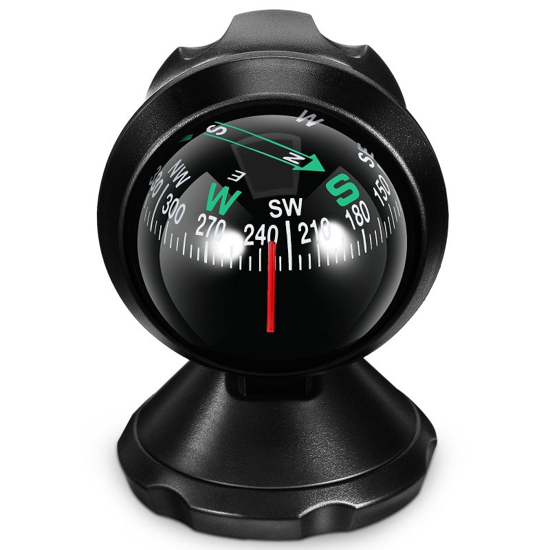 Universal Car Compass Ball Dashboard Navigation Direction Finder For Vehicle Travel Camping Outdoor - Image 2