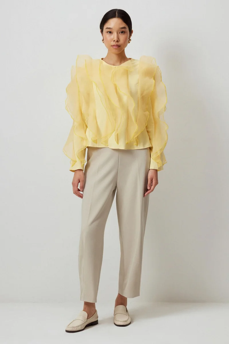 Touche Flounce Crepe Tunic