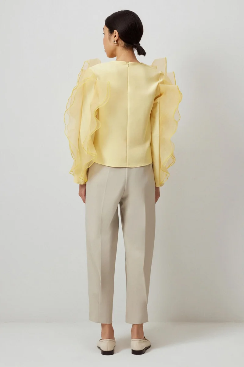 Touche Flounce Crepe Tunic