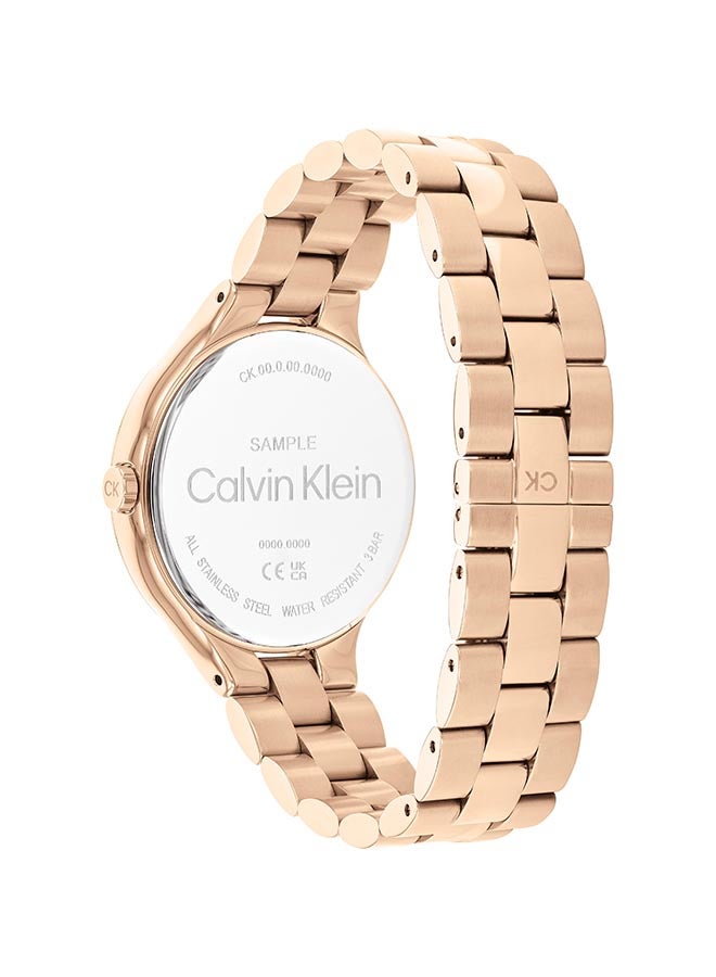 CALVIN KLEIN ساعة يد نسائية أنالوج دائرية من الفولاذ المقاوم للصدأ 25200427 - 38 مم - Image 2