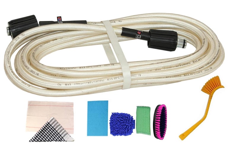 Digital Craft Digital Craft Pressure Washer Hose Pipe 170Bar 2465PSI M2215 14mm High Pressure Washer Hose Spray Water Pressure Washer Pipe 8MTRDusting Cloth Floor MopHousekeeping 5 Item Set  - Image 1